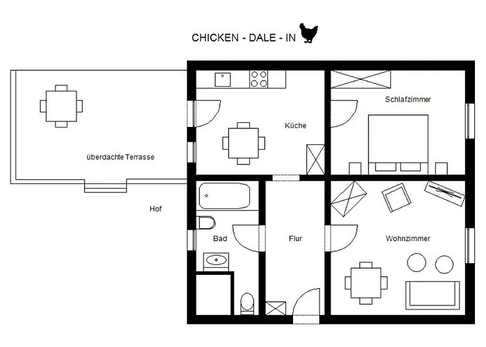 Hencoop 2 Kitchen Bathroom And Optional Sauna 公寓 凯撒斯劳滕